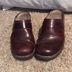 Brown leather shoes